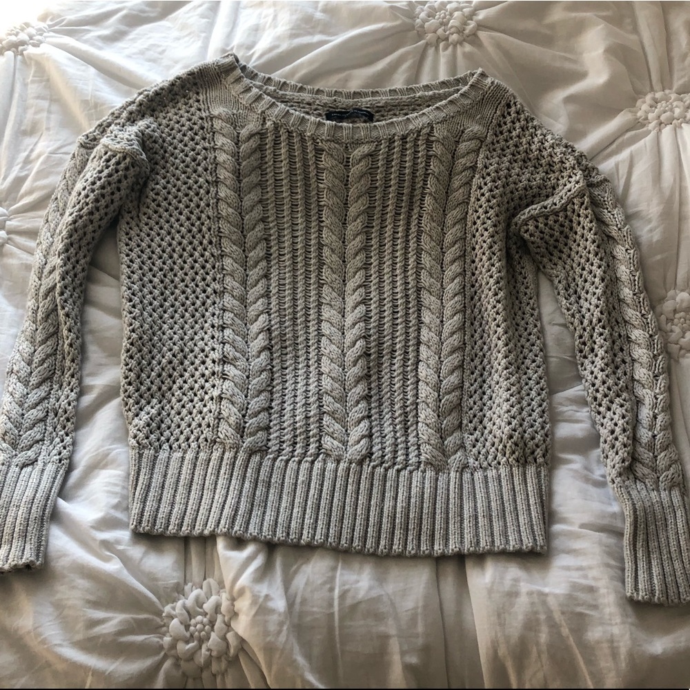 American Eagle cable knit sweater